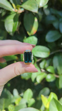 Load and play video in Gallery viewer, Incredible indicolite tourmaline ring c1940s 14ct
