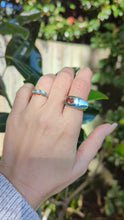 Load and play video in Gallery viewer, Italian modernist sterling silver tourmaline ring c1980s
