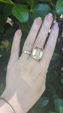 Load and play video in Gallery viewer, Impressive citrine cocktail ring 9ct yellow gold.
