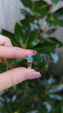 Load and play video in Gallery viewer, Vintage blue zircon 9ct ring
