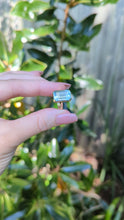 Load and play video in Gallery viewer, Serene natural aquamarine cocktail ring c1970s 9ct

