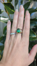 Load and play video in Gallery viewer, 1980s tourmaline and diamond ring in 9ct gold white gold
