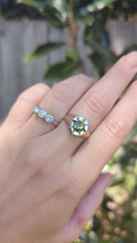 Load and play video in Gallery viewer, The Wattle Star ⭐ 9ct yellow white gold Parti sapphire star signet
