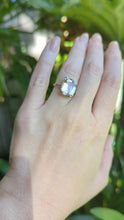 Load and play video in Gallery viewer, Silver French Art Deco Peach topaz ring
