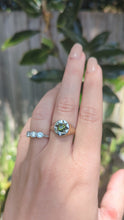 Load and play video in Gallery viewer, The Wattle Star ⭐ 9ct yellow white gold Parti sapphire star signet
