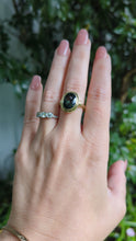 Load and play video in Gallery viewer, Vintage German green Spinel 8ct yellow gold
