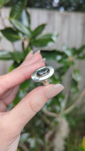 Load and play video in Gallery viewer, Mid century German oval shield spinel in 835 silver
