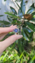 Load and play video in Gallery viewer, Handmade Art Deco ring with tanzanite in 10k
