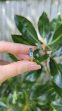 Load and play video in Gallery viewer, Bright blue parti trilogy in 9ct yellow and white gold
