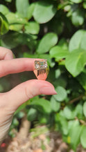 Load and play video in Gallery viewer, Vintage mid century Golden topaz ring 14ct polish made.
