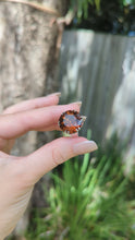 Load and play video in Gallery viewer, Gothic mid century whiskey citrine in sterling silver
