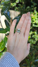 Load and play video in Gallery viewer, Bi-colour Australian sapphire in vintage sterling silver band
