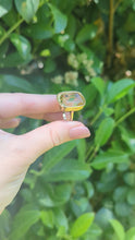Load and play video in Gallery viewer, Impressive citrine cocktail ring 9ct yellow gold.
