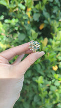 Load and play video in Gallery viewer, c1970s Brutalist Australian sapphire ring in 14k yellow gold

