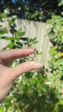 Load and play video in Gallery viewer, Golden topaz and diamonds in vintage silver 925
