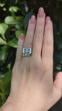 Load and play video in Gallery viewer, German Peach topaz East West 1930s 8ct

