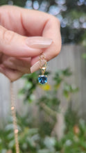 Load and play video in Gallery viewer, Luminous Teal Montana Sapphire 9ct yellow gold
