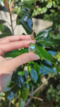 Load and play video in Gallery viewer, Thick tourmaline donut band vintage sterling silver 

