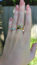 Load and play video in Gallery viewer, Sumptuous Harts Ranges zircon in wide vintage 9ct band
