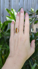 Load and play video in Gallery viewer, Mid century German yellow tourmaline in 8ct yellow gold

