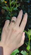 Load and play video in Gallery viewer, Serpent sapphire protection ring 9ct yellow gold
