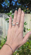 Load and play video in Gallery viewer, Golden topaz and diamonds in vintage silver 925
