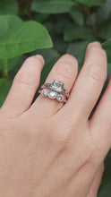 Load and play video in Gallery viewer, Etherial aquamarine ring in 9ct white gold.
