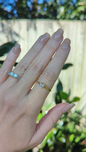 Load and play video in Gallery viewer, Delicate vintage morganite ring 9ct yellow gold
