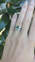 Load and play video in Gallery viewer, Vintage Sapphire and Diamond ring c1970 in 18ct Yellow and White Gold.
