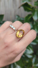 Load and play video in Gallery viewer, Sunshine citrine with barley twist Birmingham 1973 9ct yellow gold
