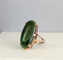 Load image into Gallery viewer, Victorian Nephrite Jade in 9ct Rose gold.
