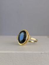Load image into Gallery viewer, Mid century German Green spinel 14ct yellow gold

