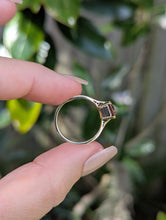 Load image into Gallery viewer, Chocolate cognac zircon in vintage 9ct yellow gold
