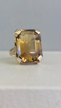 Load image into Gallery viewer, Citrine cocktail ring 9ct yellow gold
