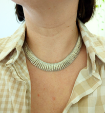 Load image into Gallery viewer, Vintage Italian sterling silver fringe necklace
