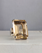 Load image into Gallery viewer, Majestic glowing citrine in heavy handmade sterling silver
