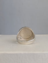 Load image into Gallery viewer, Vintage silver threepence 1918 Brutalist organic bark textured c1960s
