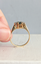 Load image into Gallery viewer, Vintage c1980 Parti Sapphire and Diamond Ring in 18ct yellow gold
