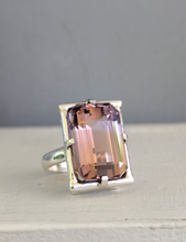 Load image into Gallery viewer, Brilliant vintage Ametrine in sterling silver ring
