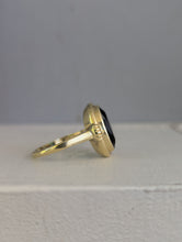 Load image into Gallery viewer, Mid century German Green spinel 14ct yellow gold
