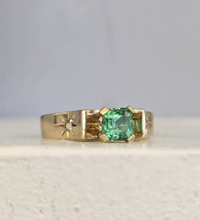 Load image into Gallery viewer, Jungle Green Tourmaline Star ✨ 9ct yellow gold
