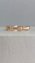 Load image into Gallery viewer, Rose gold Bamboo band 14k
