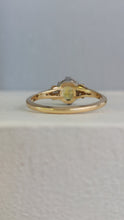 Load image into Gallery viewer, Bright yellow Art deco Sapphire and diamond ring 18ct yellow and white gold
