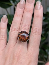 Load image into Gallery viewer, Gothic mid century whiskey citrine in sterling silver
