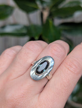 Load image into Gallery viewer, Mid century German oval shield spinel in 835 silver
