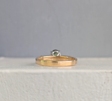 Load image into Gallery viewer, Vintage Sapphire and Diamond ring c1970 in 18ct Yellow and White Gold.
