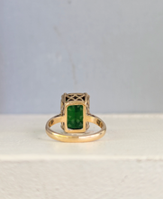 Load image into Gallery viewer, Vintage chrome Tourmaline in 9ct yellow gold.
