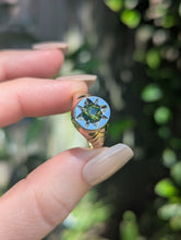 Load image into Gallery viewer, The Wattle Star ⭐ 9ct yellow white gold Parti sapphire star signet
