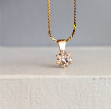 Load image into Gallery viewer, Champagne Harts Ranges zircon pendant in 9ct yellow gold
