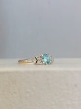 Load image into Gallery viewer, Early Australian 15ct band Joseph Lawrence Blue Zircon
